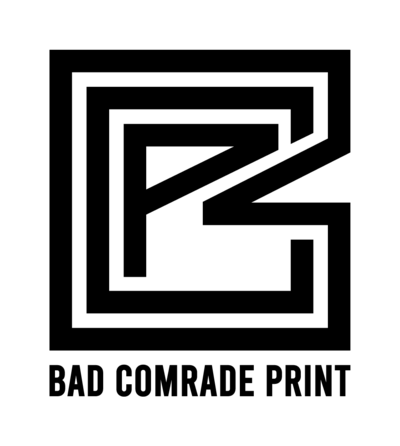 Bad Comrade Print logo